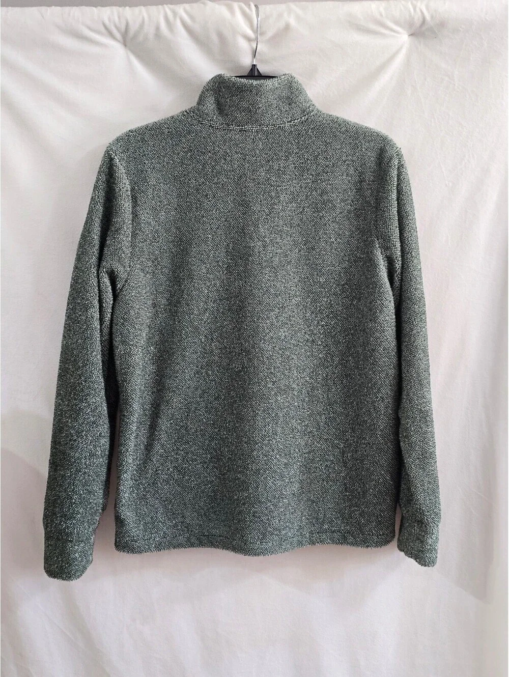 Eddie Bauer Women's Medium Green Fleece Pullover Sweater